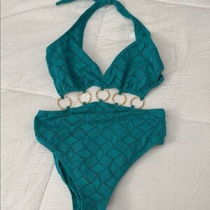 Vince Camuto Turquoise One Piece Swimsuit